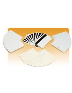 Zebra Card, 10 mil, Adhesive with mylar backing