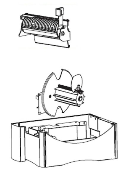 Zebra ZM400 Rewind and Value Peel combination - internally rewinds full roll
