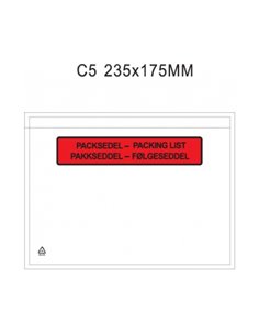 PHF Packsedel kuvert C5, "PACKSEDEL"