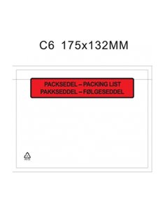 PHF Packsedel kuvert C6, "PACKSEDEL"
