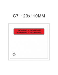 PHF Packsedel kuvert C7  "PACKSEDEL"