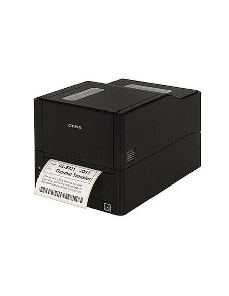 CL-E321, TT, 203dpi, LAN, USB, Serial, Black, Peeler