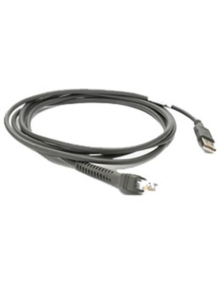 Zebra Cable - USB: Series A Connector, 7ft. (2m) Straight