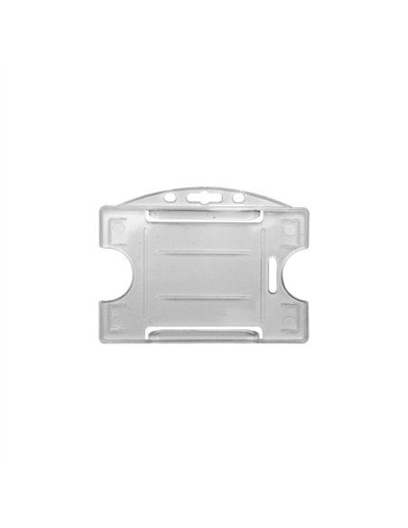 IDP 64 H- OPEN FACE POLYPROPYLENE BADGE HOLDER - TRANSLUCENT