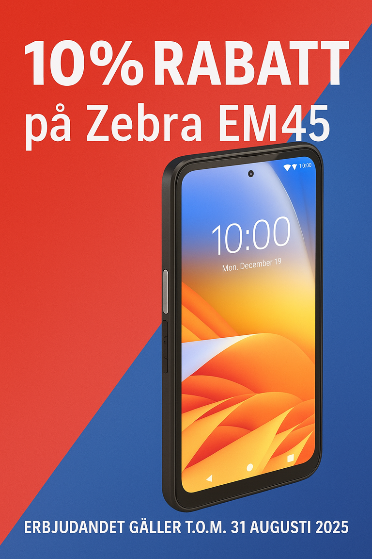 10 % rabatt på Zebra EM45 & EM45 RFID – kampanj hos PHF